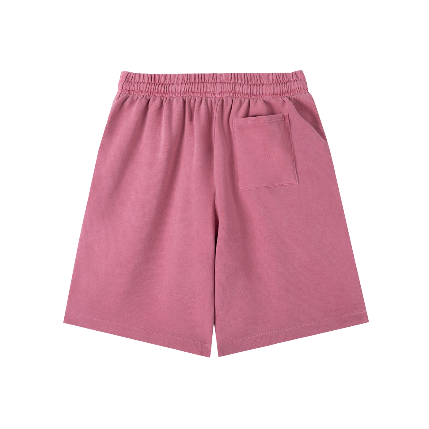 MystiManic - Streetwear Terry French Vintage Washed Shorts - Unisex - Dusty Rose/Pink
