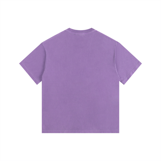MystiManic - Vintage Washed Oversized T-Shirt - Unisex - Purple/Black