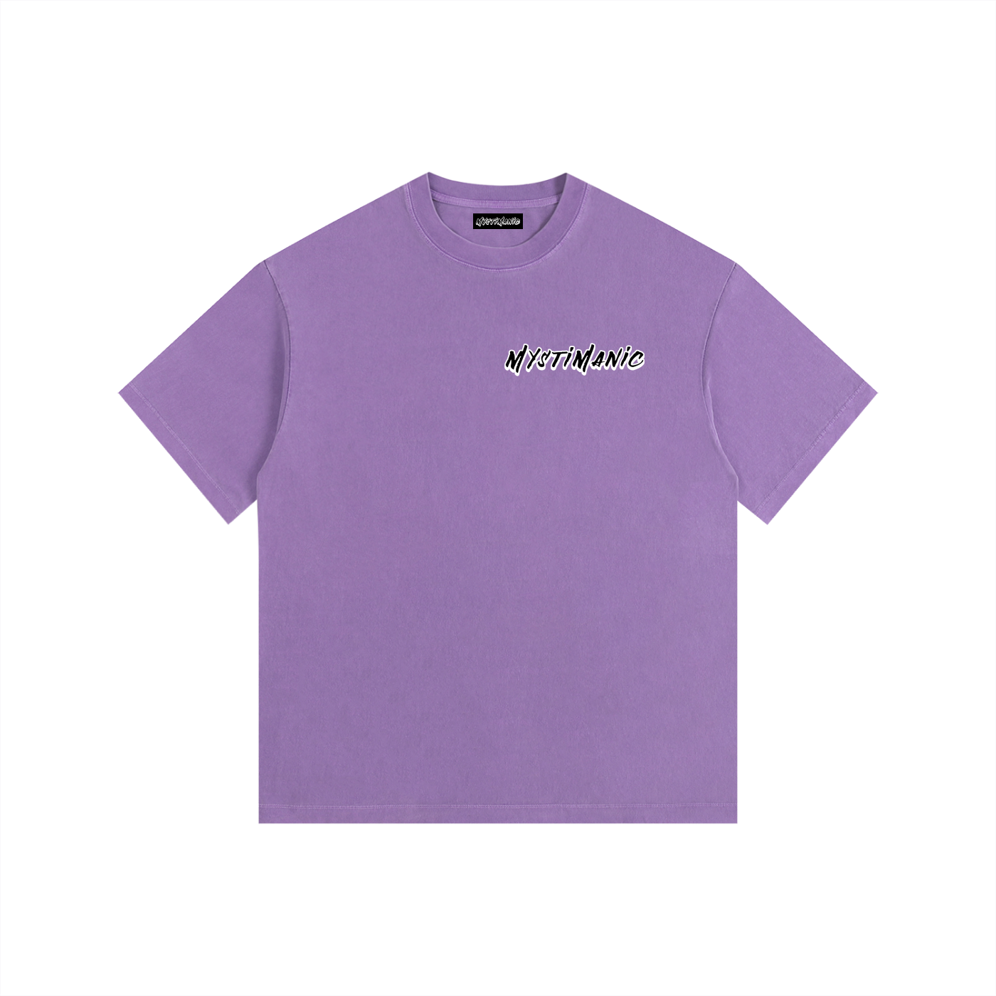 MystiManic - Vintage Washed Oversized T-Shirt - Unisex - Purple/Black