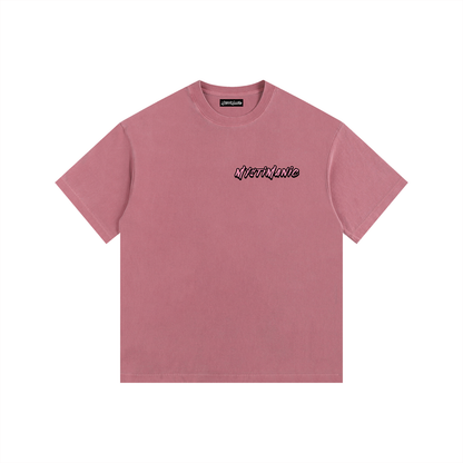 MystiManic - Vintage Washed Oversized T-Shirt - Unisex - Dusty Rose/Pink