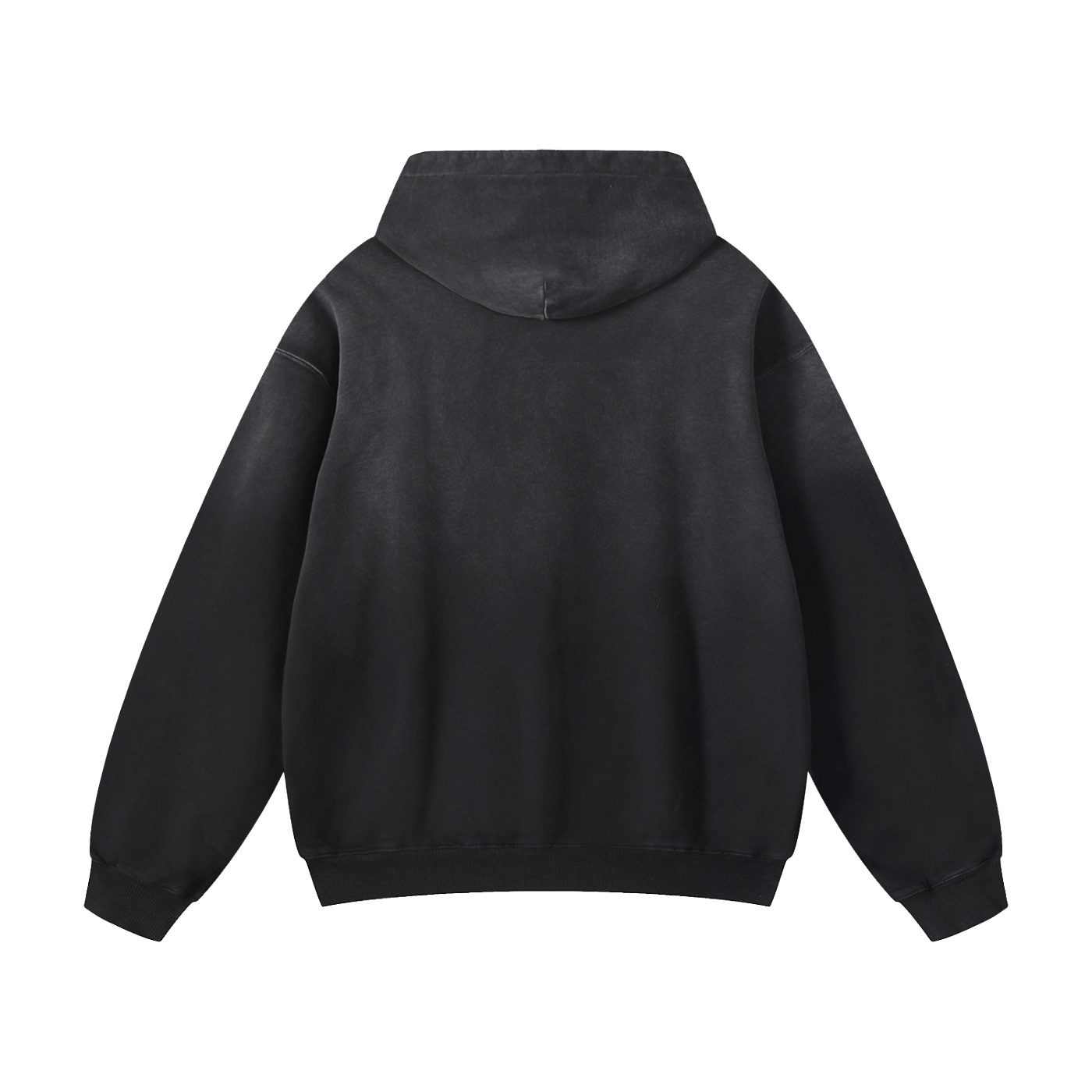 MystiManic - Heavy Sunfade Lux Oversized Hoodie - Unisex - Black/Purple