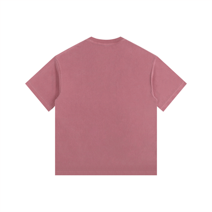MystiManic - Vintage Washed Oversized T-Shirt - Unisex - Dusty Rose/Pink